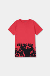 Boys Red Avengers Tee